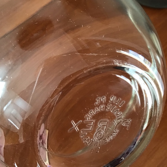 Pyrex Vintage 1.5 Pint Clear Glass Cinderella Mixing Bowl Handles USA - Picture 5 of 15